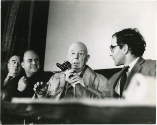 Book #138745] Original photograph of four French film directors, 1968: Jean-Luc Godard, Jean...