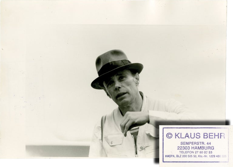 Book #138803] Joseph Beuys, 1982 (Original double weight photograph). Joseph Beuys, Klaus Behr,...