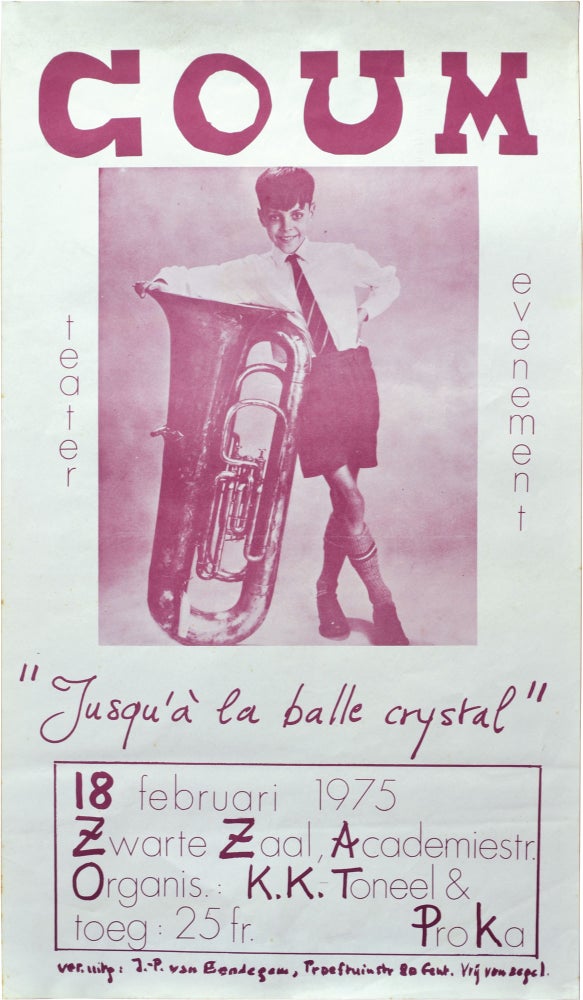 Book #138850] COUM Transmissions: Jusqua la balle crystal (Original poster for the 1975...