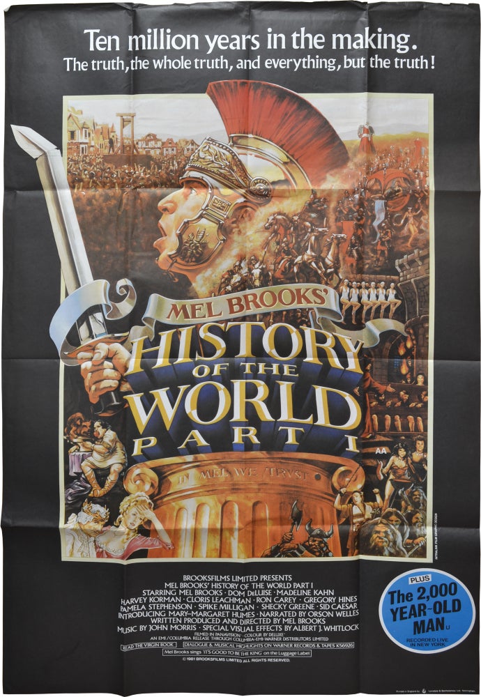 [Book #139023] History of the World: Part I. Mel Brooks, Dom DeLuise Madeline Kahn, Cloris Leachman, Harvey Korman, screenwriter director, starring, producer, starring.