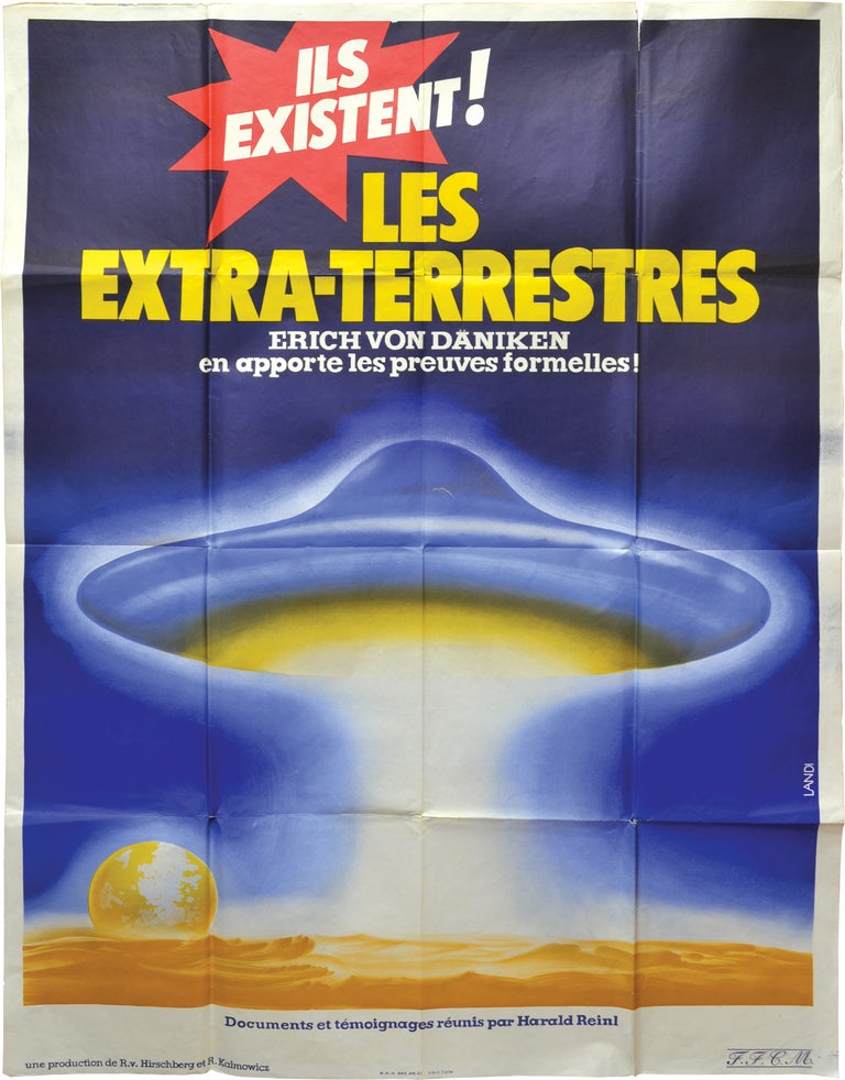 Book #139038] Mysteries of the Gods [Les extra-terrestres] (Original French poster for the 1976...