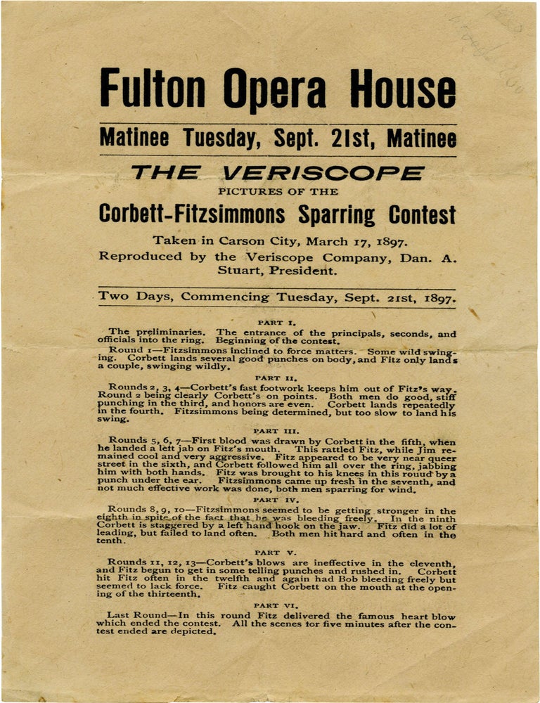 The Corbett-Fitzsimmons Fight