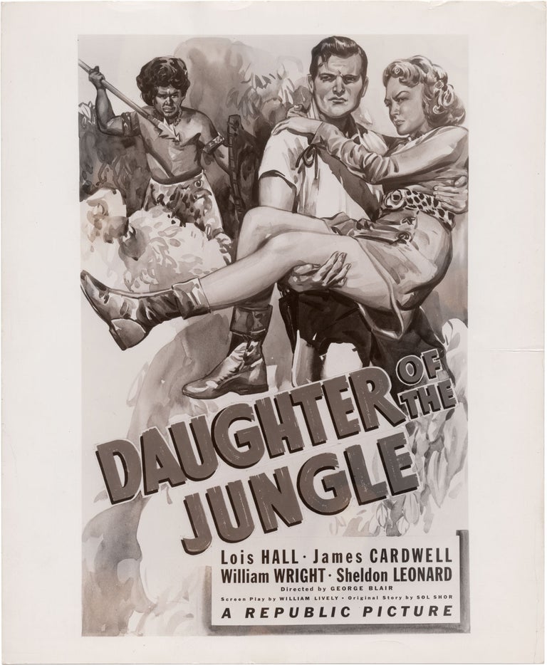 Book #139211] Daughter of the Jungle (Two original photographs from the 1949 film). George Blair,...