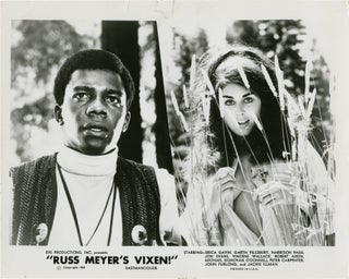 Book #139327] Vixen (Two original photographs from the 1968 film). Russ Meyer, Robert Rudelson,...