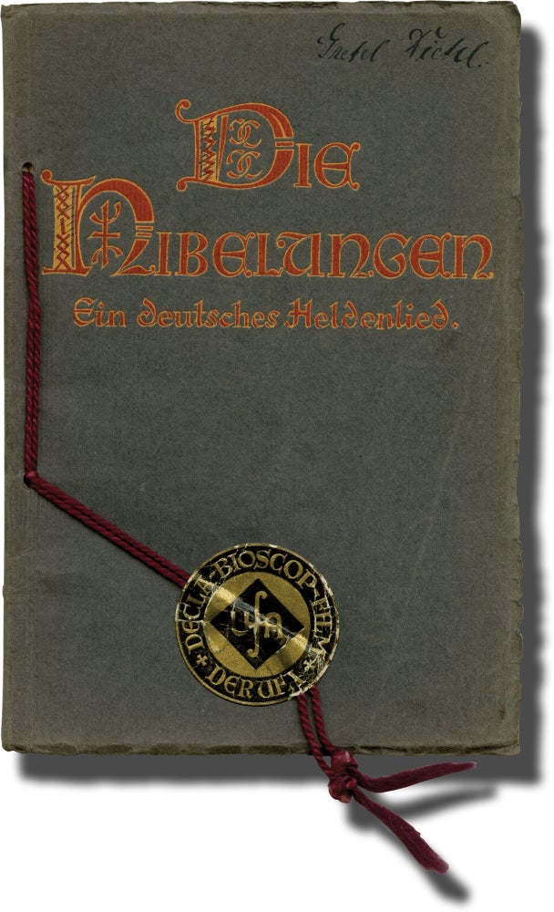 Book #139464] Die Nibelungen (Original program for the 1924 film). Fritz Lang, Thea von Harbou,...