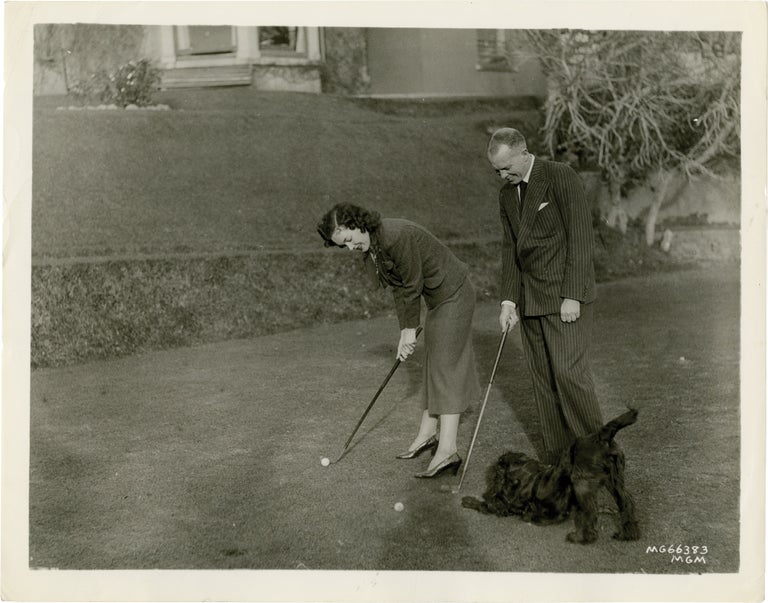 [Book #139468] Maureen O'Sullivan and John Farrow play golf. Maureen, O'Sullivan John Farrow, subjects.