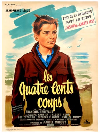 Book #139477] The 400 Blows (Original French poster for the 1959 film). François Truffaut,...