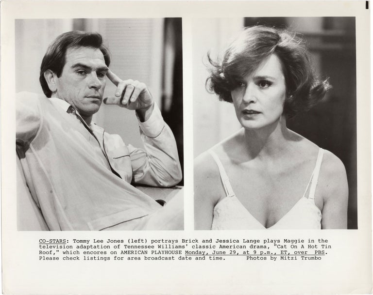 Book #139480] Cat on a Hot Tin Roof (Two original photographs from the 1984 television film)....