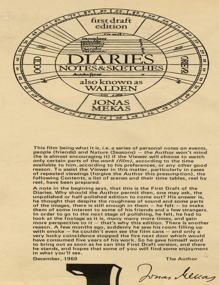 Diaries, Notes, and Sketches, also known as Walden