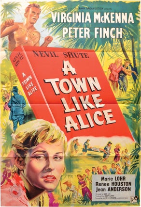 Book #139915] A Town Like Alice (Original UK one sheet poster for the 1956 film). Jack Lee, Nevil...