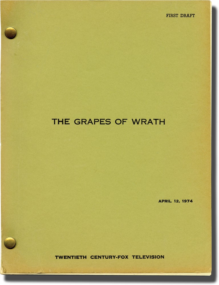 Book #139926] The Grapes of Wrath (Original teleplay script for an unproduced television film)....