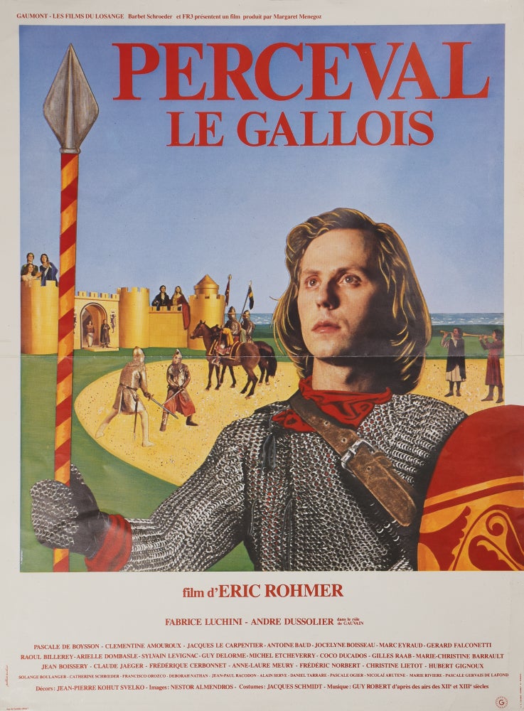 [Book #139982] Perceval [Perceval le Gallois]. Eric Rohmer, Chretien de Troyes, Andre Dussollier Fabrice Luchini, Solange Boulanger, screenwriter director, novel, starring.