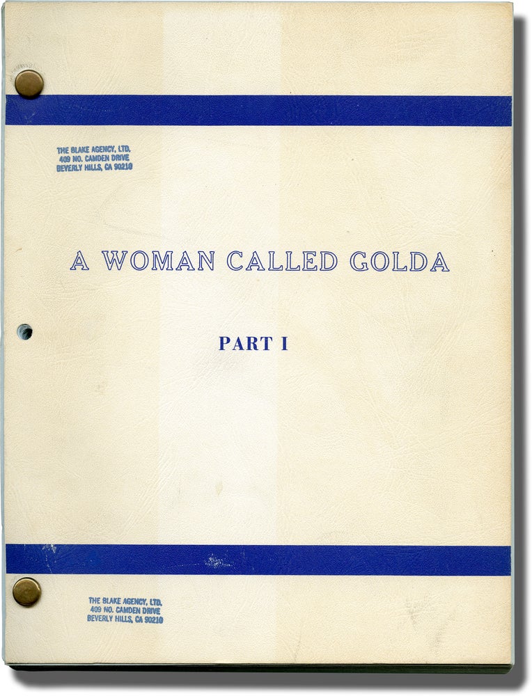 Book #140025] A Woman Called Golda [A Woman Called Golda: Part I] (Original teleplay script for...