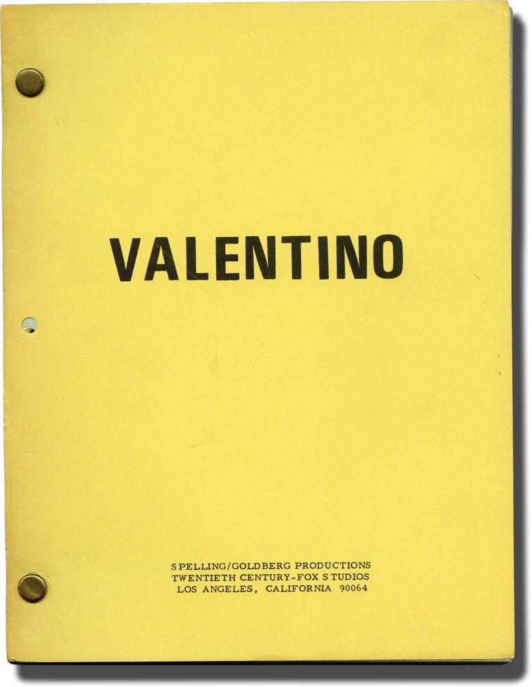 Book #140151] The Legend of Valentino [Valentino] (Original teleplay script for the 1975...
