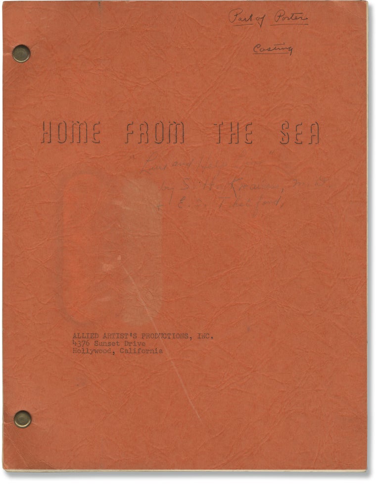 [Book #140241] Return From the Sea [Home From the Sea]. Lesley Selander, George Waggner, Jacland Marmur, Neville Brand Jan Sterling, Paul Langton, John Doucette, director, screenwriter, journalist, starring.