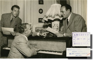 Book #140321] Photograph of Cuban composer Osvaldo Farres (Original photograph from 1951)....
