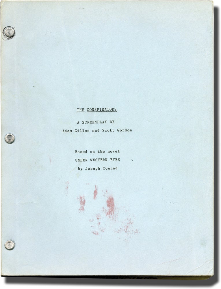 Book #140647] The Conspirators (Original screenplay for an unproduced film). Joseph Conrad, Scott...