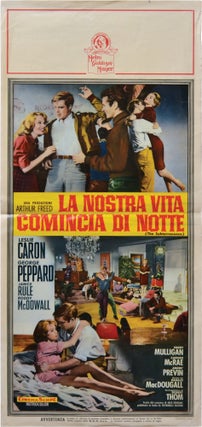 Book #140916] La Nostra Vita Comincia di Notte [The Subterraneans] (Original Italian poster for...