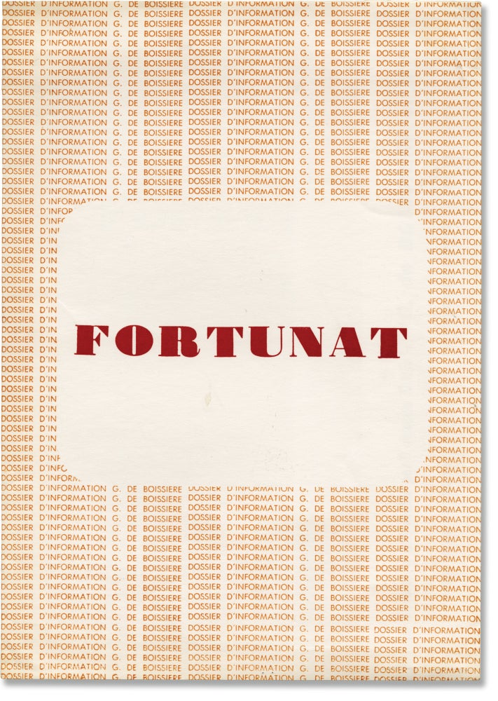 Book #140960] Fortunate [Fortunat] (French Press kit for the 1960 film). Alex Joffe, Michele...