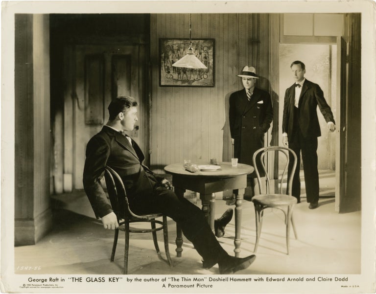 Book #140977] The Glass Key (Two original photographs from the 1935 film). Frank Tuttle, Dashiell...