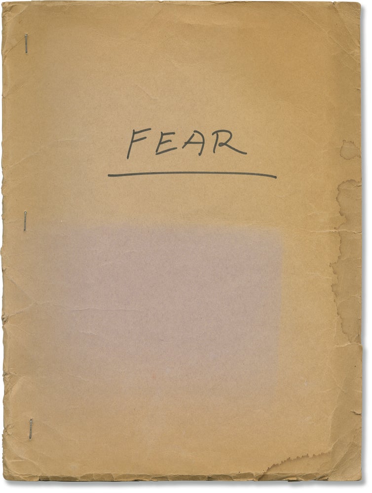 Book #141040] Fear (Original treatment script for an unproduced film). Jacques Remy, screenwriter