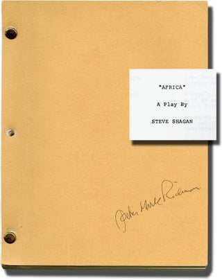 Book #141111] Africa (Original screenplay for the 1985 play). Steve Shagan, screenwriter