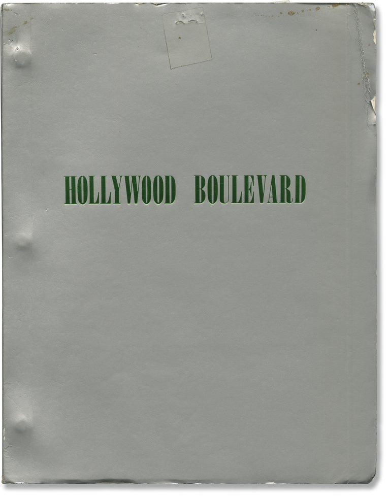 Book #141201] Hollywood Boulevard (Original screenplay for an unproduced film). Ellis St. Joseph,...