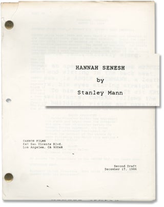 Book #141500] Hanna's War [Hannah Senesh] (Original screenplay for the 1988 film). Menahem Golan,...