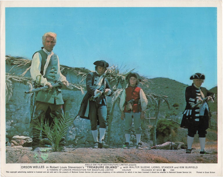 Book #141503] Treasure Island (Three British front-of-house cards from the 1950 film). Byron...
