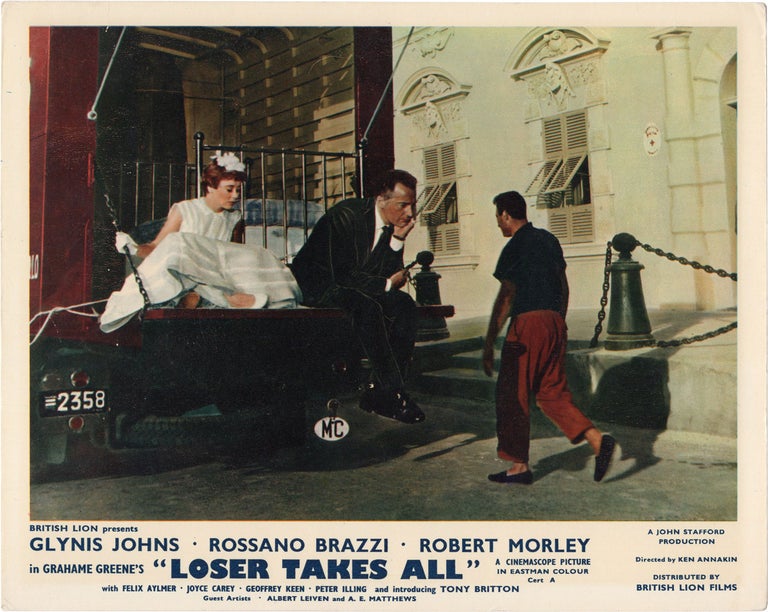 Book #141564] Losers Take All (Original British front-of-house card from the 1956 film). Ken...