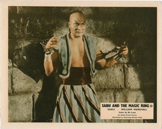 Book #141635] Sabu and the Magic Ring (Two original British front-of-house cards from the 1957...