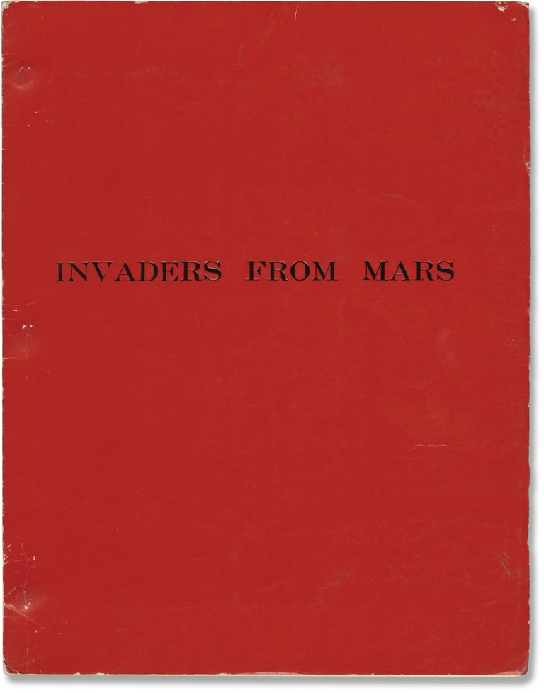 Book #141669] Invaders From Mars (Original screenplay for an unproduced film). Peter Lee Richard...