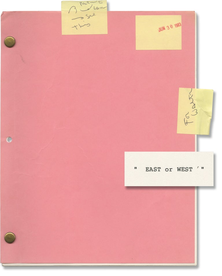 Book #141716] East or West (Original treatment script for an unproduced film). George Ganchev,...