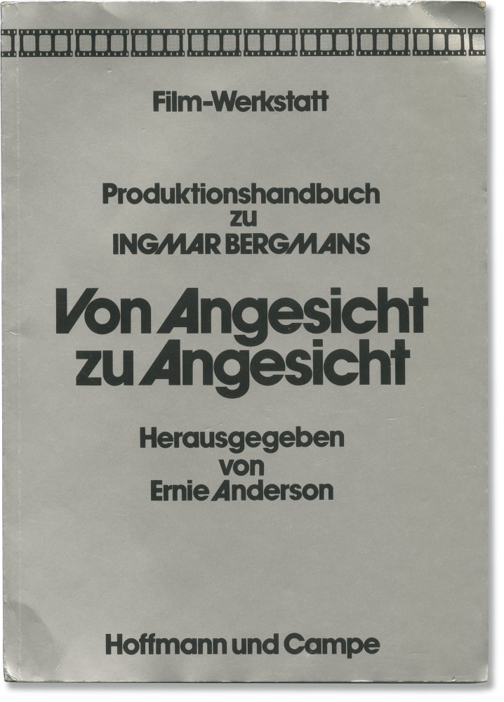 Book #141725] Face to Face [Von Angesicht zu Angesicht] (First Edition). Ingmar Bergman, Erland...