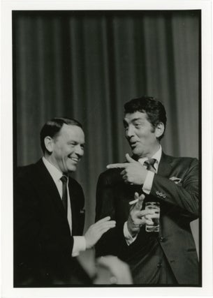 Book #141833] Original double weight photograph of Frank Sinatra and Dean Martin, circa 1960s....