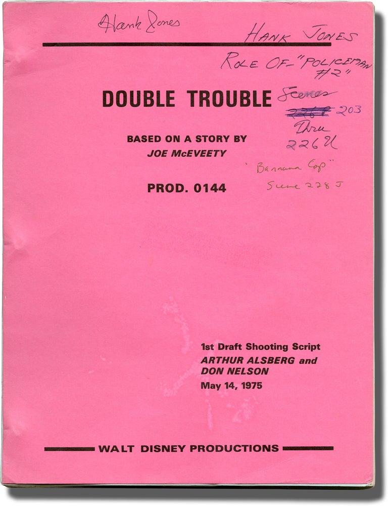 Book #141945] The Shaggy D.A. [Double Trouble] (Original screenplay for the 1976 film). Robert...