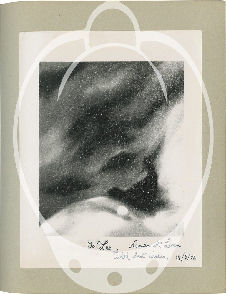 Album of lobby cards and photos from 30 animated films, signed by key animators