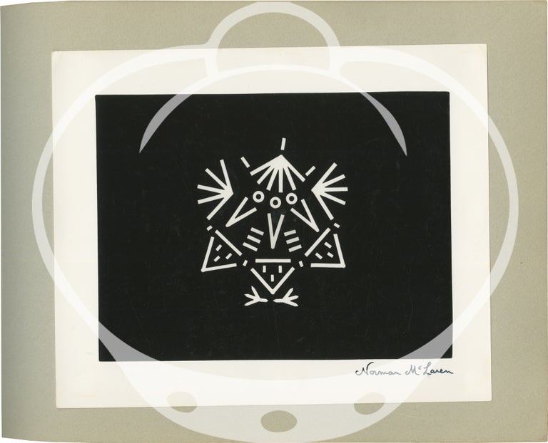 Album of lobby cards and photos from 30 animated films, signed by key animators