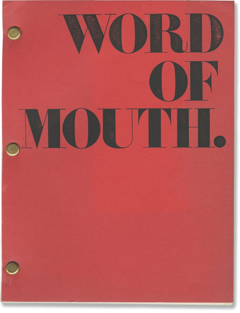 Book #142242] Word of Mouth (Original screenplay for the 1999 film). Tom Lazarus, L L. Thomaso,...