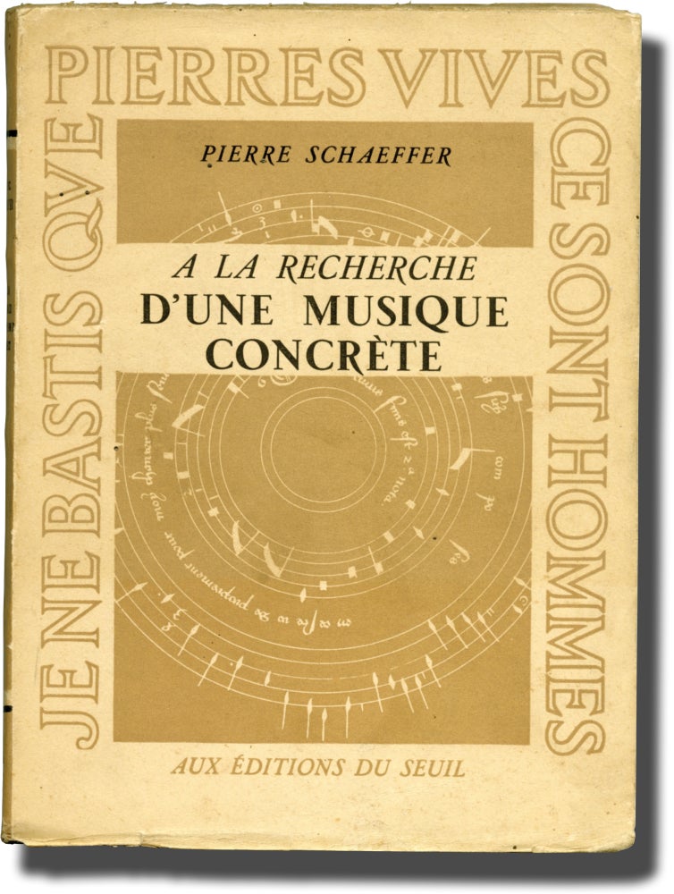 [Book #142509] A la recherche d'une musique concrete [In Search of a Concrete Music]. Pierre Schaeffer.