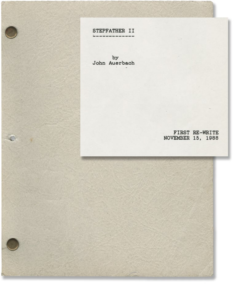 Book #142577] The Stepfather II (Original screenplay for the 1989 film). Jeff Burr, Carolyn...