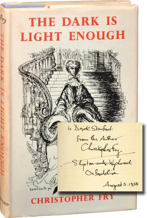 Book #142707] The Dark is Light Enough (Signed First Edition). Christopher Fry