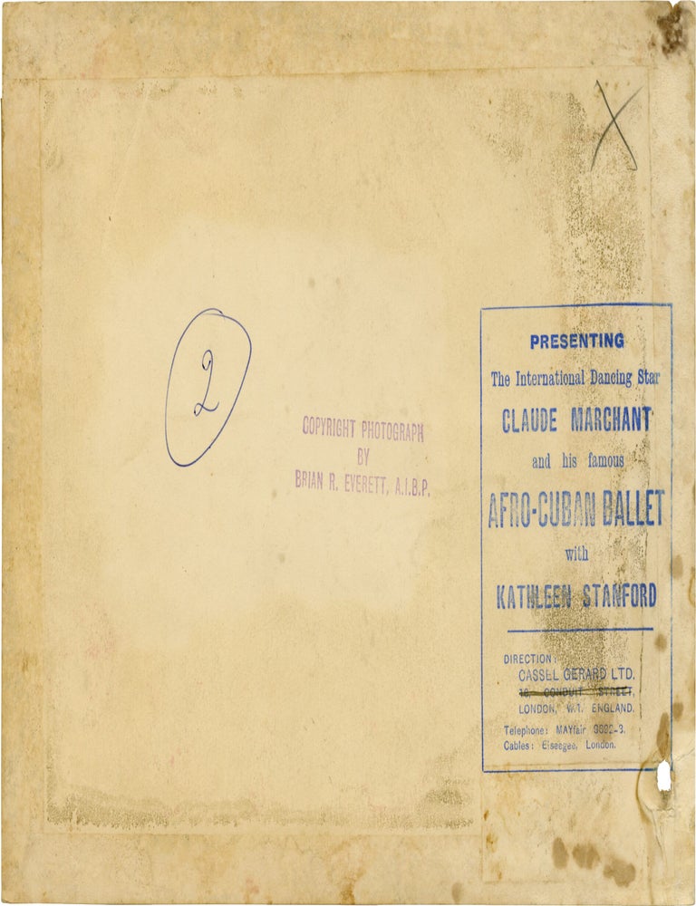 Three original photographs of Claude Marchant's Afro-Cuban dance company