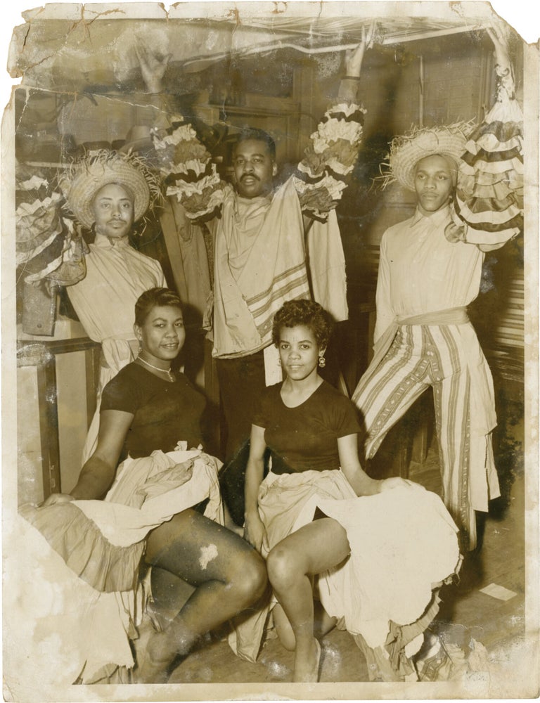 Three original photographs of Claude Marchant's Afro-Cuban dance company