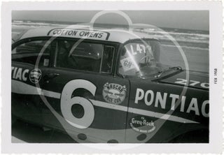 Twenty-four vernacular photographs from the final NASCAR race on Daytona Beach, 1958