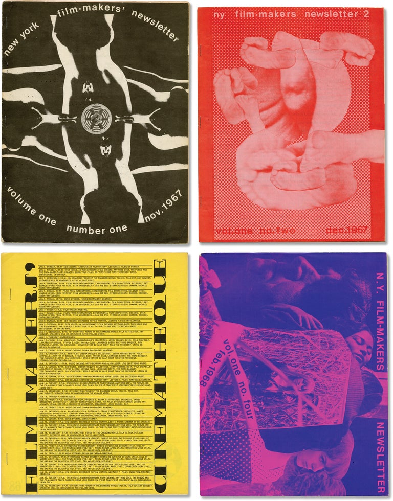 [Book #143125] Archive of 41 issues of Filmmakers Newsletter, 1967-1971. Experimental Film, Carl Linder, H. Whitney Bailey Suni Mallow, Stan Brakhage Jonas Mekas, Alan Lomax, Standish Lawder, Bill Plympton, Hollis Frampton, George Maciunas, Bruce Conner, founder, publishers, contributors.