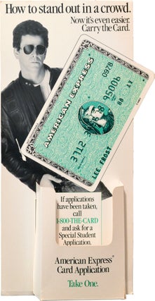 Book #143196] Original American Express display featuring Lou Reed. Lou Reed
