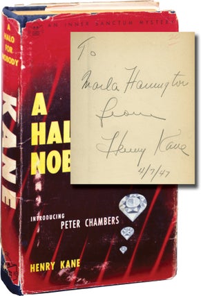 Book #143216] A Halo for Nobody (Signed First Edition). Henry Kane