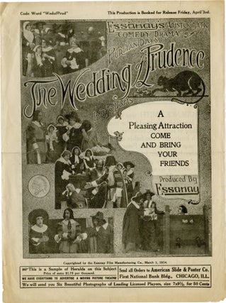 Book #143445] The Wedding of Prudence (Original advertising flyer for the 1914 film). Ruth, Leo...