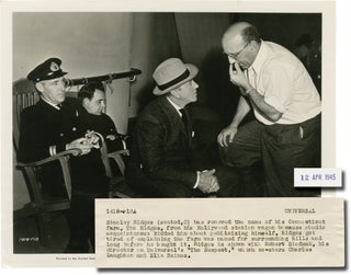 Book #143451] The Suspect (Original photograph from the set of the 1944 film). Robert Siodmak,...